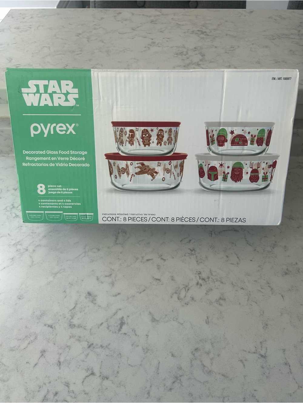 Limited Edition Pyrex Star Wars 8-Piece Glass Food Storage Set